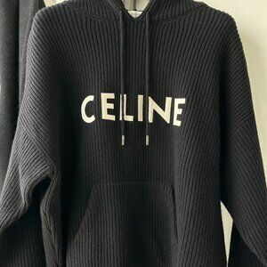 Celine Oversized Knit Hoodie